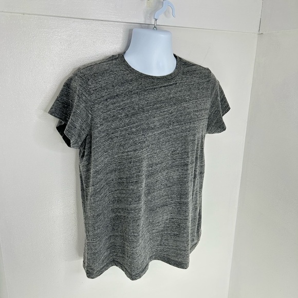 Marine Layer Signature Crewneck Tee T-Shirt Womens Large Heather Gray Soft - Picture 3 of 11